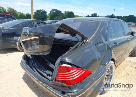 2001 Mercedes-Benz S 500 из США, поврежденный, VIN WDBNG75J81A169267